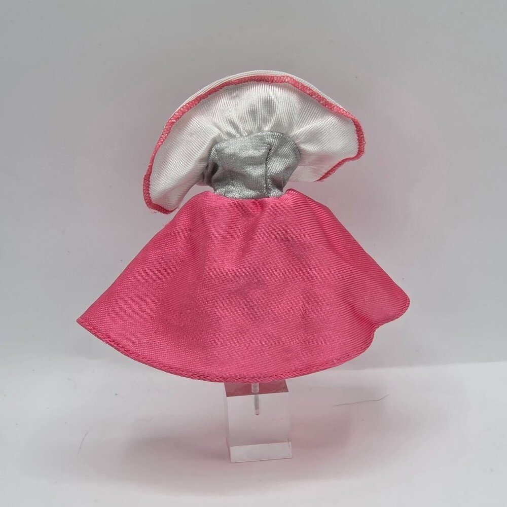 Barbie Doll Party Dress Pink Silver & White